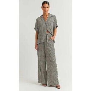 Dissh Gaia Houndstooth Set – Top & Pants Matching Set